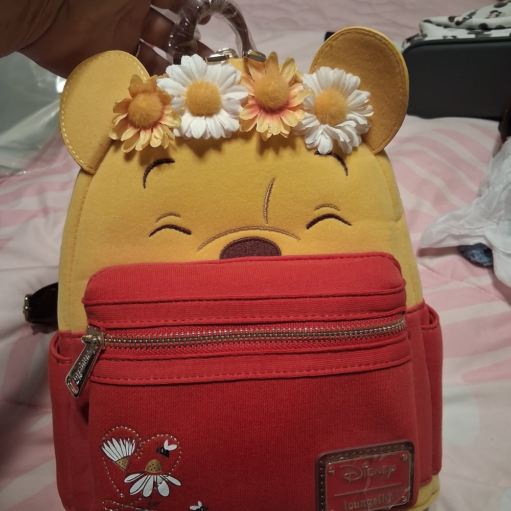 Disney Winnie the Pooh Yellow and Red Kids Backpack